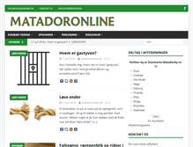 Tablet Screenshot of matadoronline.dk